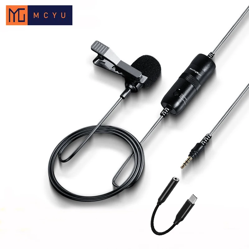Lapel-Tiktokレコーディングマイク,全方向性携帯電話パッケージ,cvcノイズキャンセリング,スマートフォンコンピューター,PCカメラ