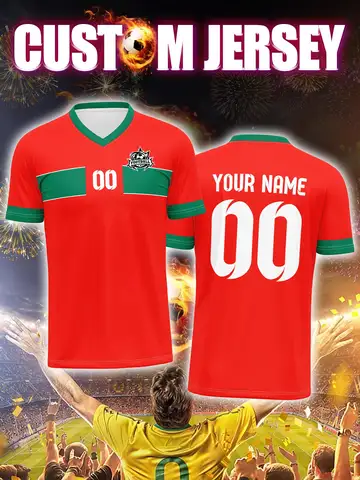 Custom Soccer Jersey With Custom Image, Number And Name, committed athlete training session performance gear
