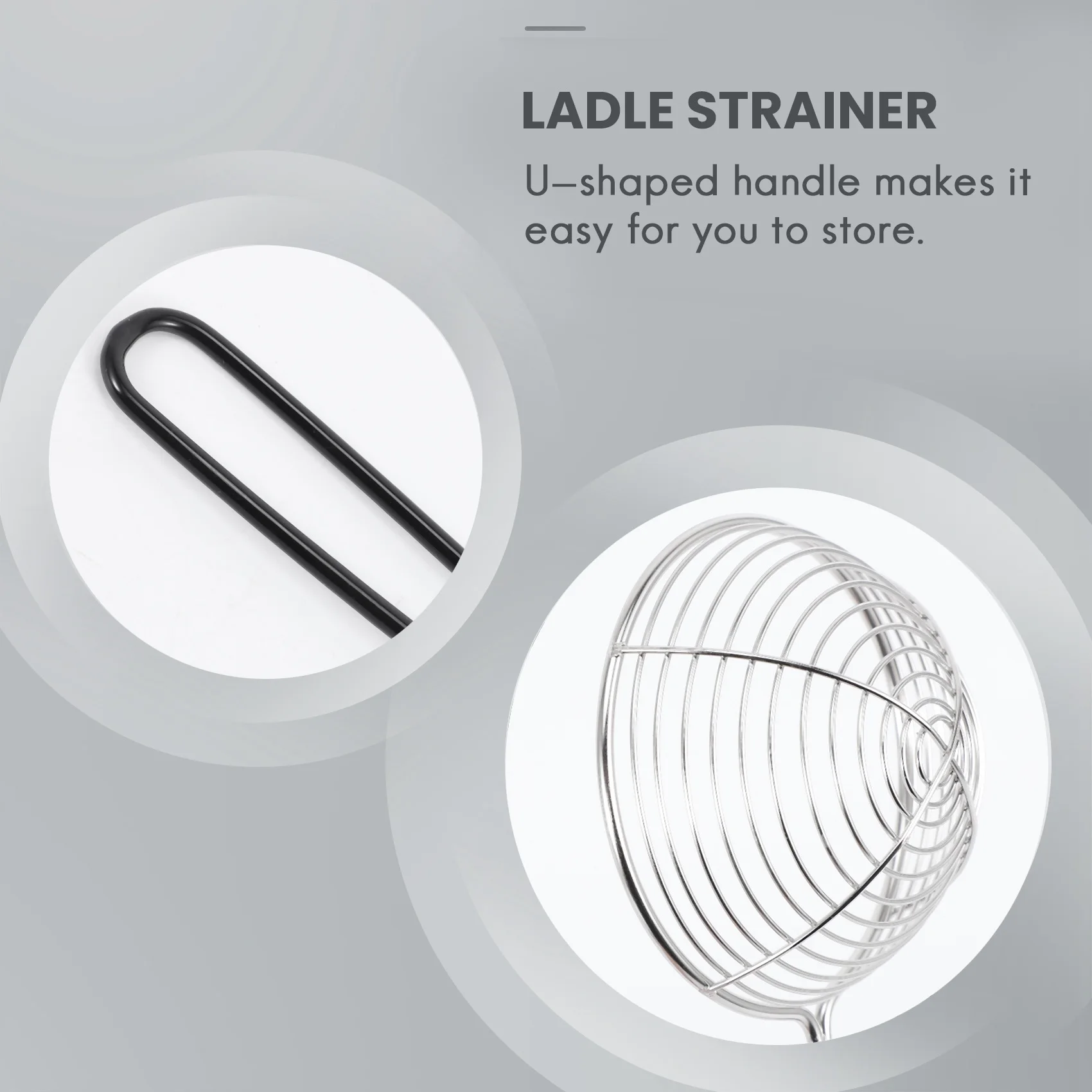 Cucharón colador de olla caliente de acero inoxidable, cuchara espumadora de malla, cuchara coladora asiática con mango