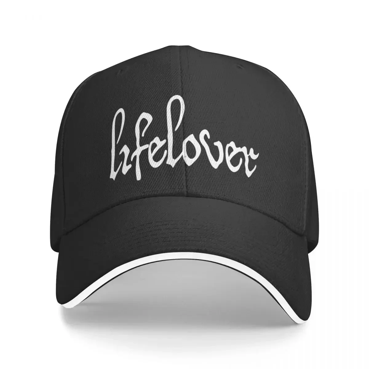 Lifelover White Solid Logo Baseball Cap Fashion Black Heavy Sandwich Hats Unisex Style Adjustable Hats Cap Sport