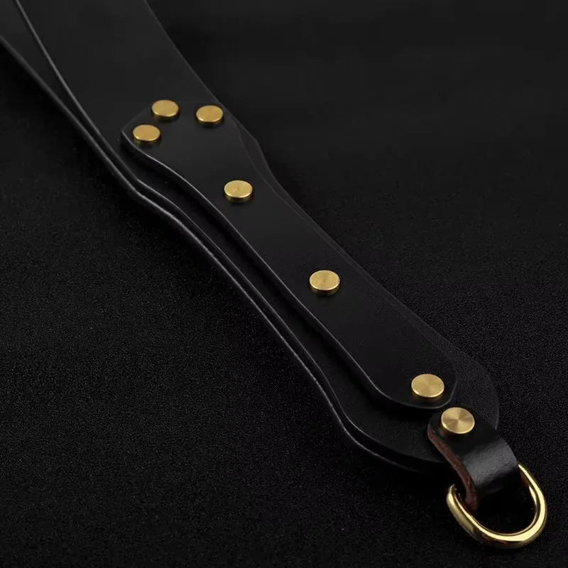 42 см из натуральной кожи, конский кнут, усиленная ручка с заклепками, укороченное флоггерное весло для верховой езды, весло для порки