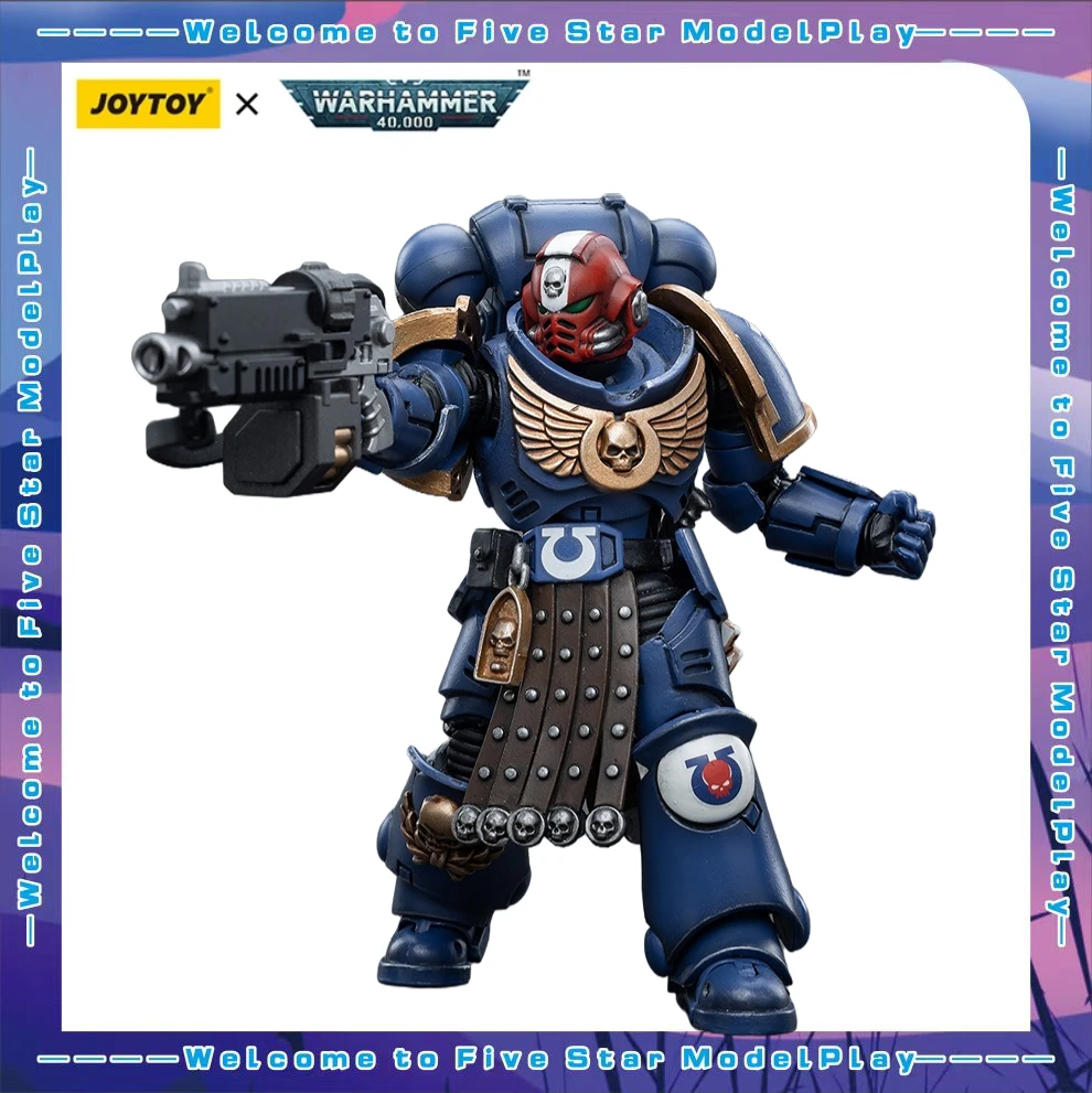 

【FS】JOYTOY Warhammer 40K Scale 1/18 Action Figures Ultramarines Intercessor Veteran Sergeant Brother Aeontas Models Toys Gifts