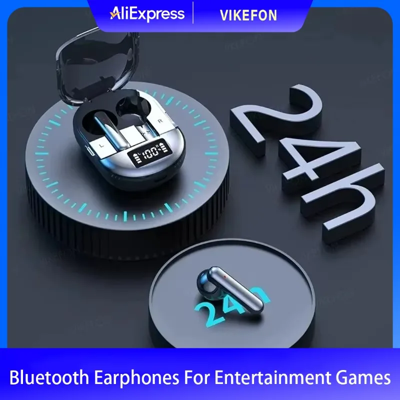 2025 新しい Bluetooth K40 WirelessTws デジタルディスプレイ低遅延ステレオインイヤー Bluetooth イヤホンエンターテイメントゲーム用