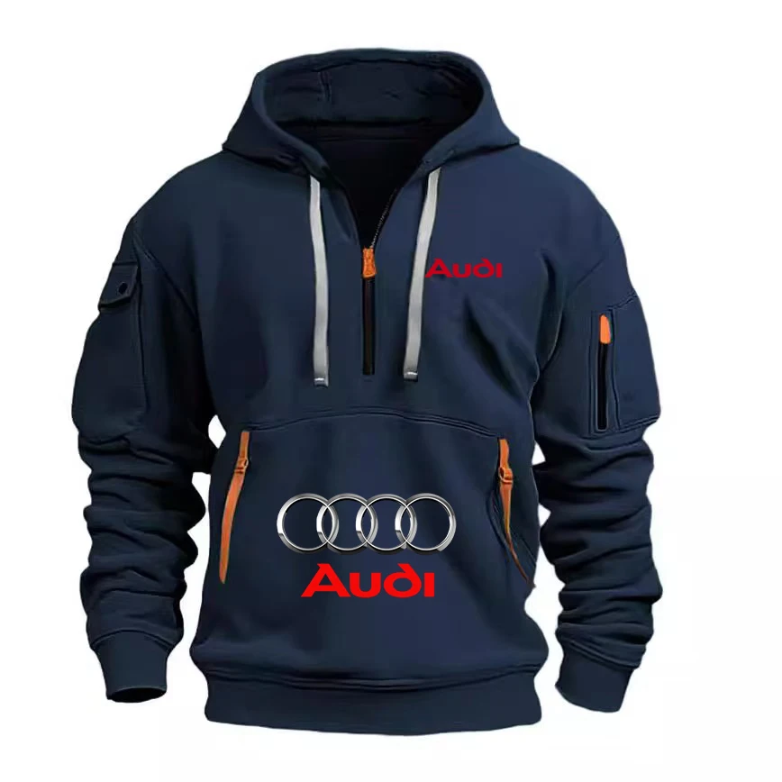 Nueva sudadera con capucha para hombre de AUDI, sudadera deportiva para exteriores, sudadera informal para entusiastas de