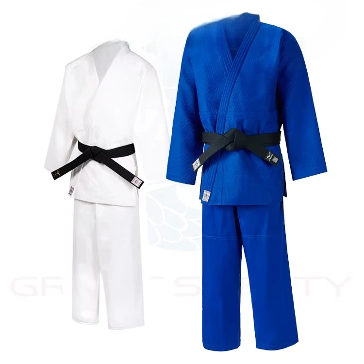 

Adult Judo Gi Uniform Set Double Woven Cotton Durable Competition Training Equipment Custom Size