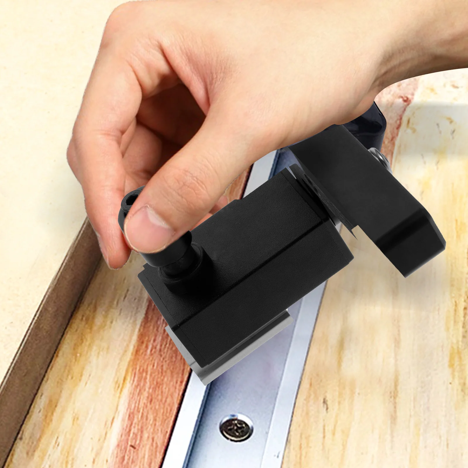 

Aluminum Alloy T track Chute Stopper Block for Woodworking Accurate Length Limiting Ergonomic Design St T slot Track