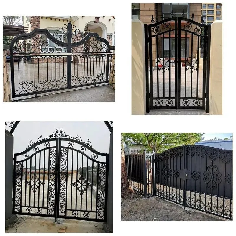 High Quality Heavy Duty Super Hinged Galvanized Steel Anti rust Safe Easy Open Iron Door