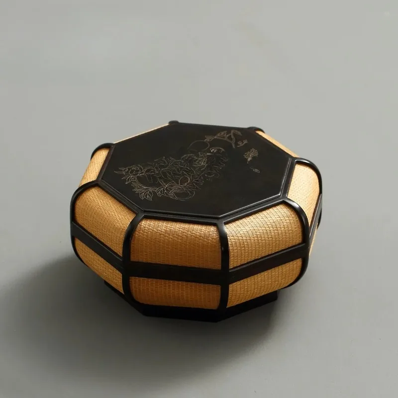 Red light red light sandalwood antique box treasure box holding box