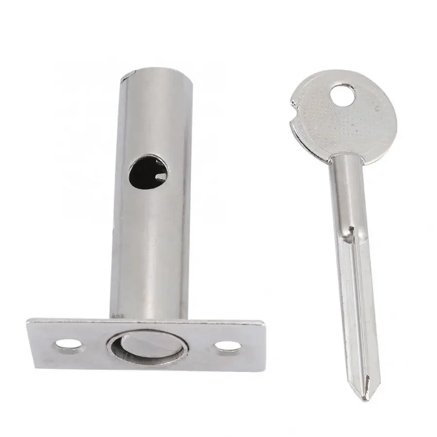 Iron Pipe Well Lock Hardware Pipe Tube Well Invisible Lock for Fireproof Door Escape Aisle Lock