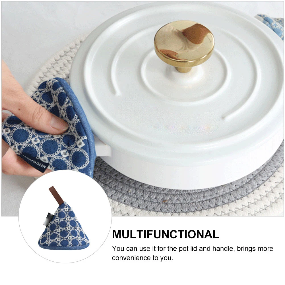 

1pc Japanese Style Anti-Scald Handle Cover Heat Resistant Pot Lid Protector Pot Accessory For Oven Use