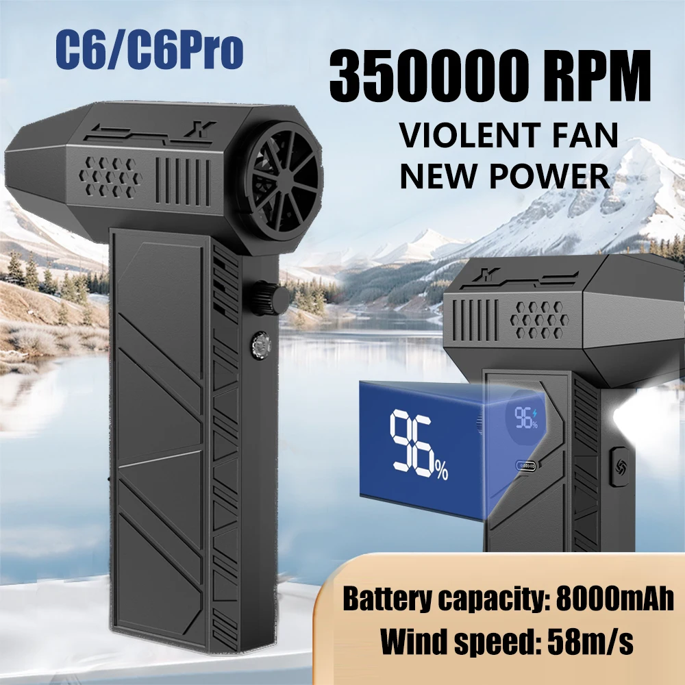 C6/X6 توربو منفاخ نفاث 350000 دورة في الدقيقة الكهربائية منفاخ هواء قوي إزالة المياه الثلوج الغبار 58 متر/الثانية مروحة تربو Westtune Jazyunmuöz aufыыыыыыы