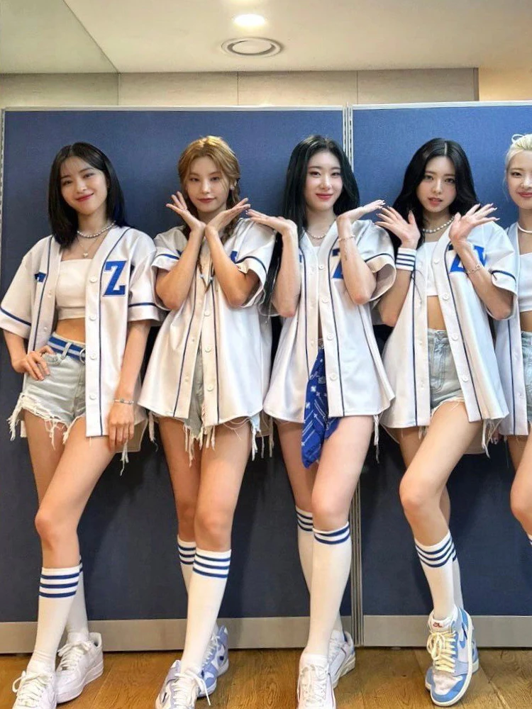 

Girl Group Singing Uniform American Baseball Uniform Cheerleading Hip Hop Jazz Kpop Ensemble