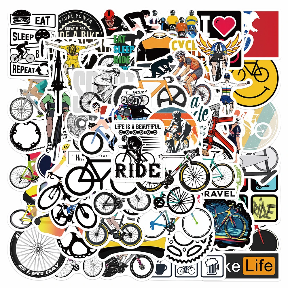 10/30/60pcs Cool Mountain Road - Mountain Biking Cartoon review and price