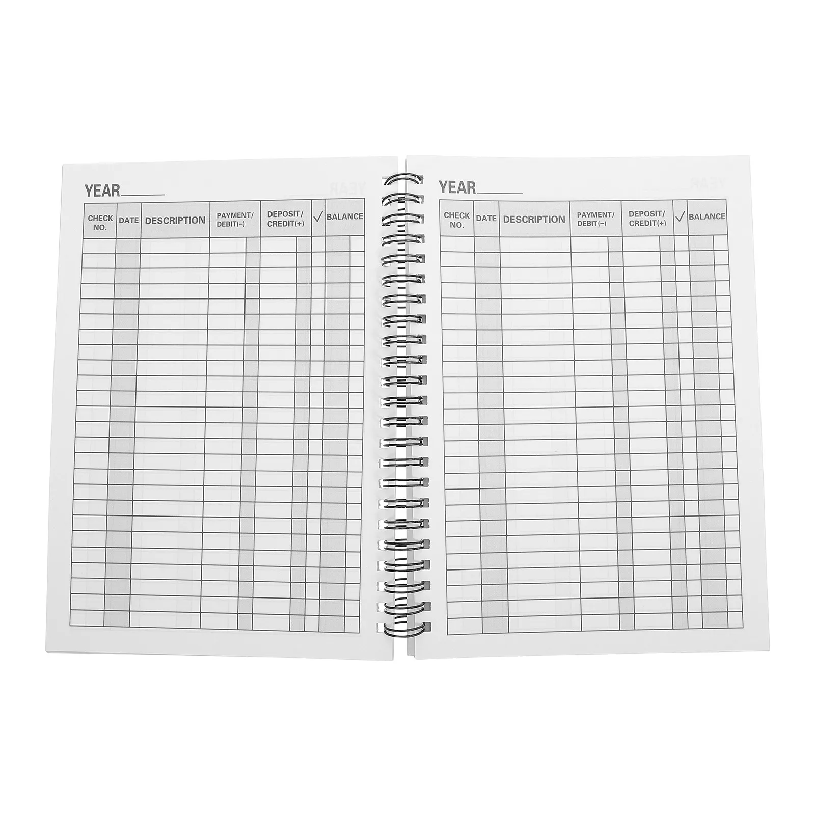 

Spiral Bound Checkbook Register Book 1 Unit Lined Paper Budget Tracker for Personal Finance Accounting and Expense Recording Use