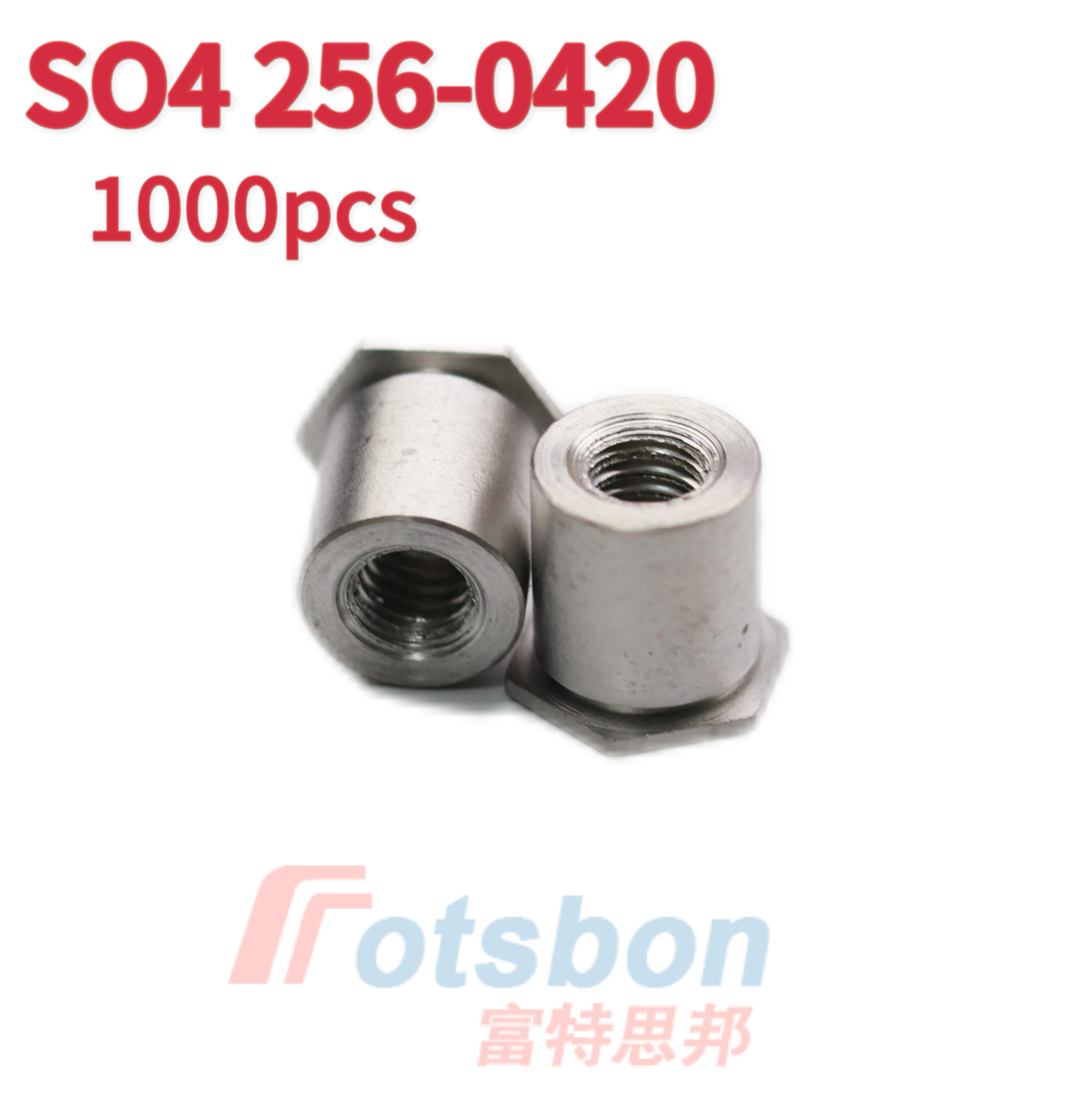 Stainless Steel 416 Through-Hole Threaded Standoffs SO4-256/6440/632/8632/832/032/024/0420 Rivet Nuts Self-clinching Fasteners