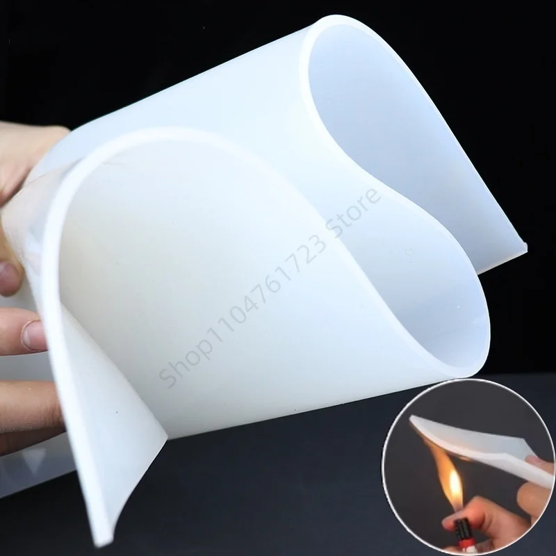 Folha de borracha de silicone translúcida, espessura de filme de silicone de alta qualidade 1 2 3mm, sem cheiro peculiar, almofadas de silicone de absorção de choque