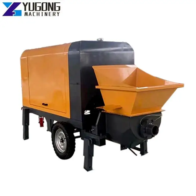 YG Mortar Concrete Pump Construction Machine Trailer Pumps Concrete  Pump Diesel Concrete Pump Hydraulic Concrete Pouring Pump