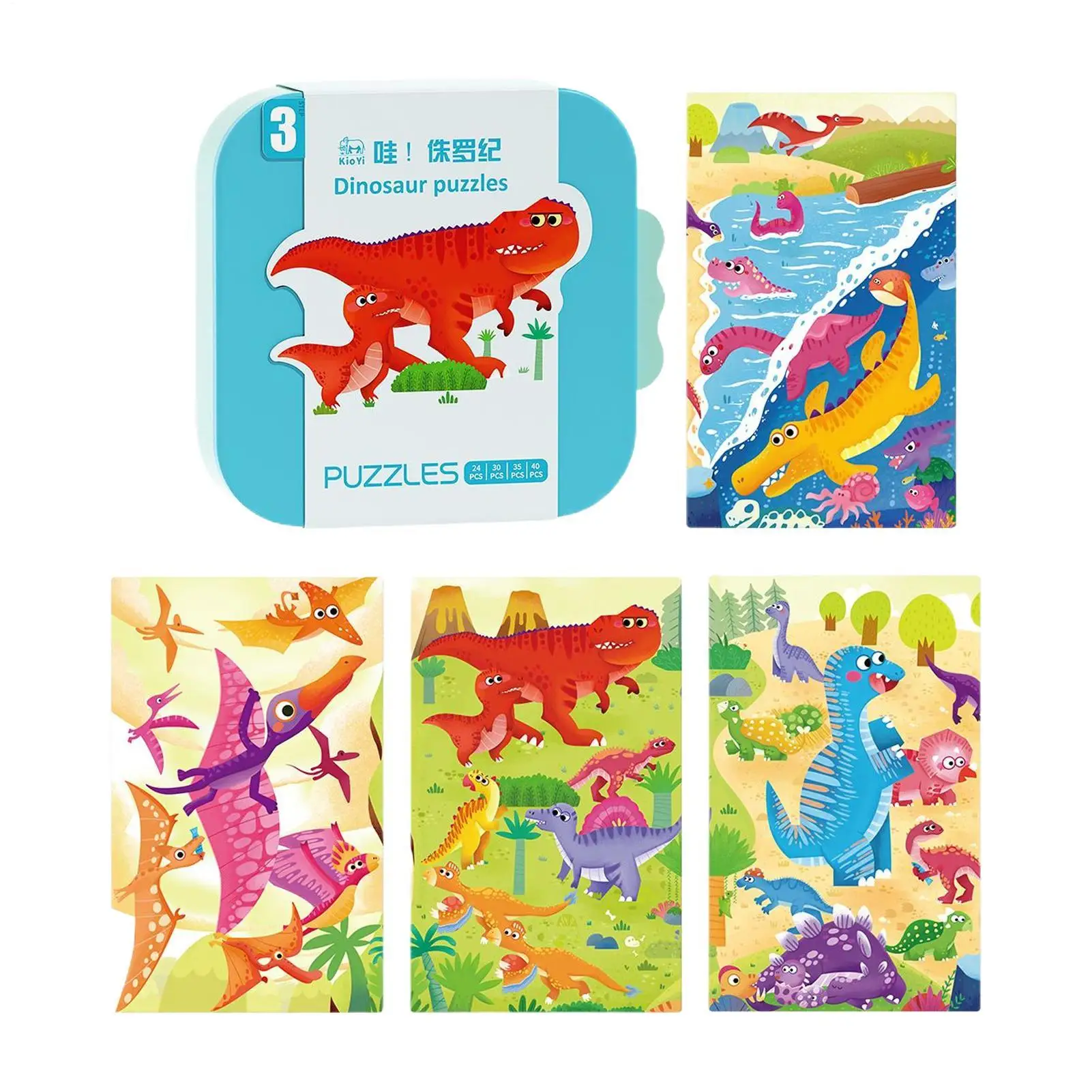 Puzzle dla dzieci, zabawki edukacyjne z kreskówkami, puzzle edukacyjne dla chłopców i dziewczynek w wieku 3-5 lat, prezenty na Boże Narodzenie, upominki na podróż