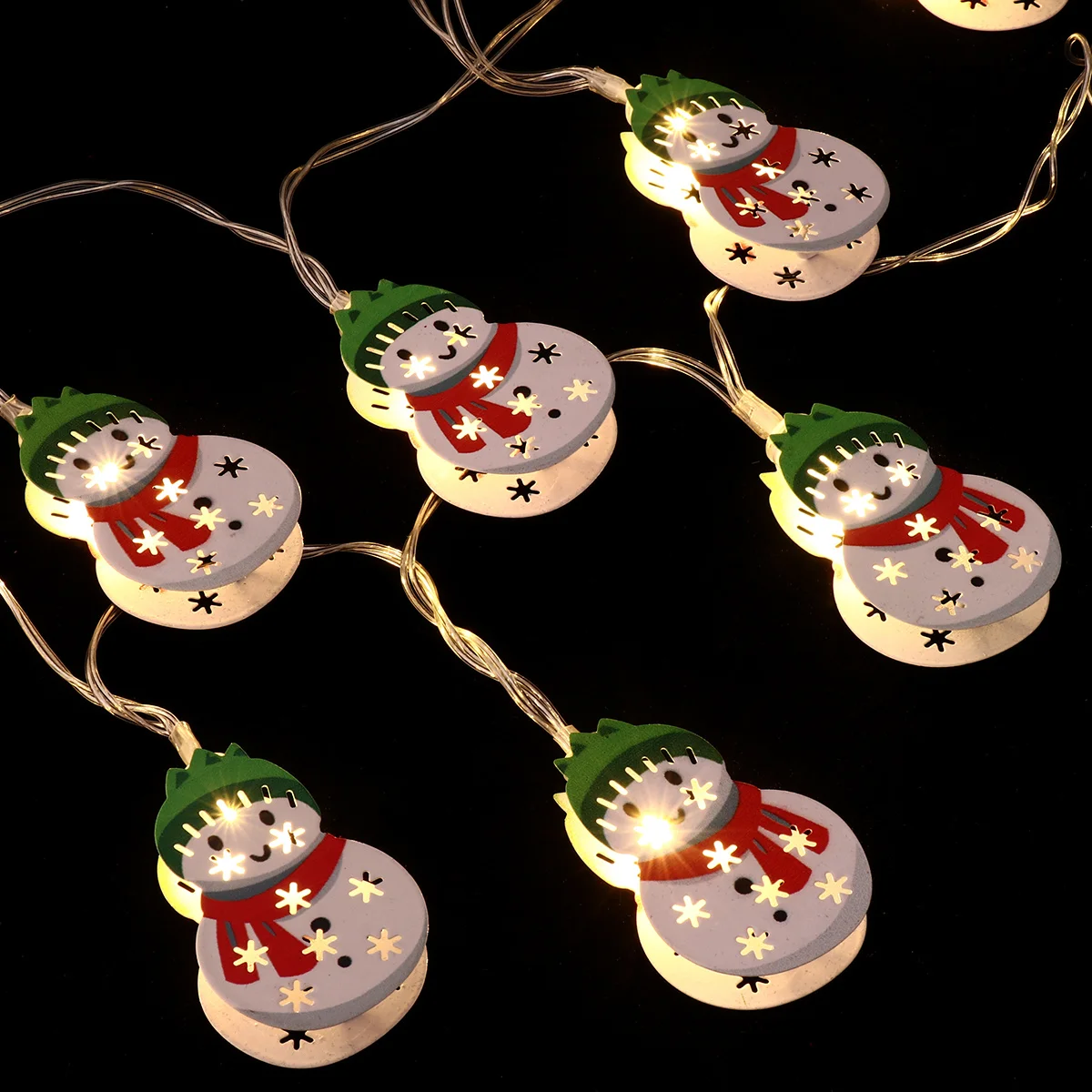 

1Set Xmas Snowman Lamp String LED Light String Christmas Party Decoration Energy Saving Lamp Ornament Light Ornament