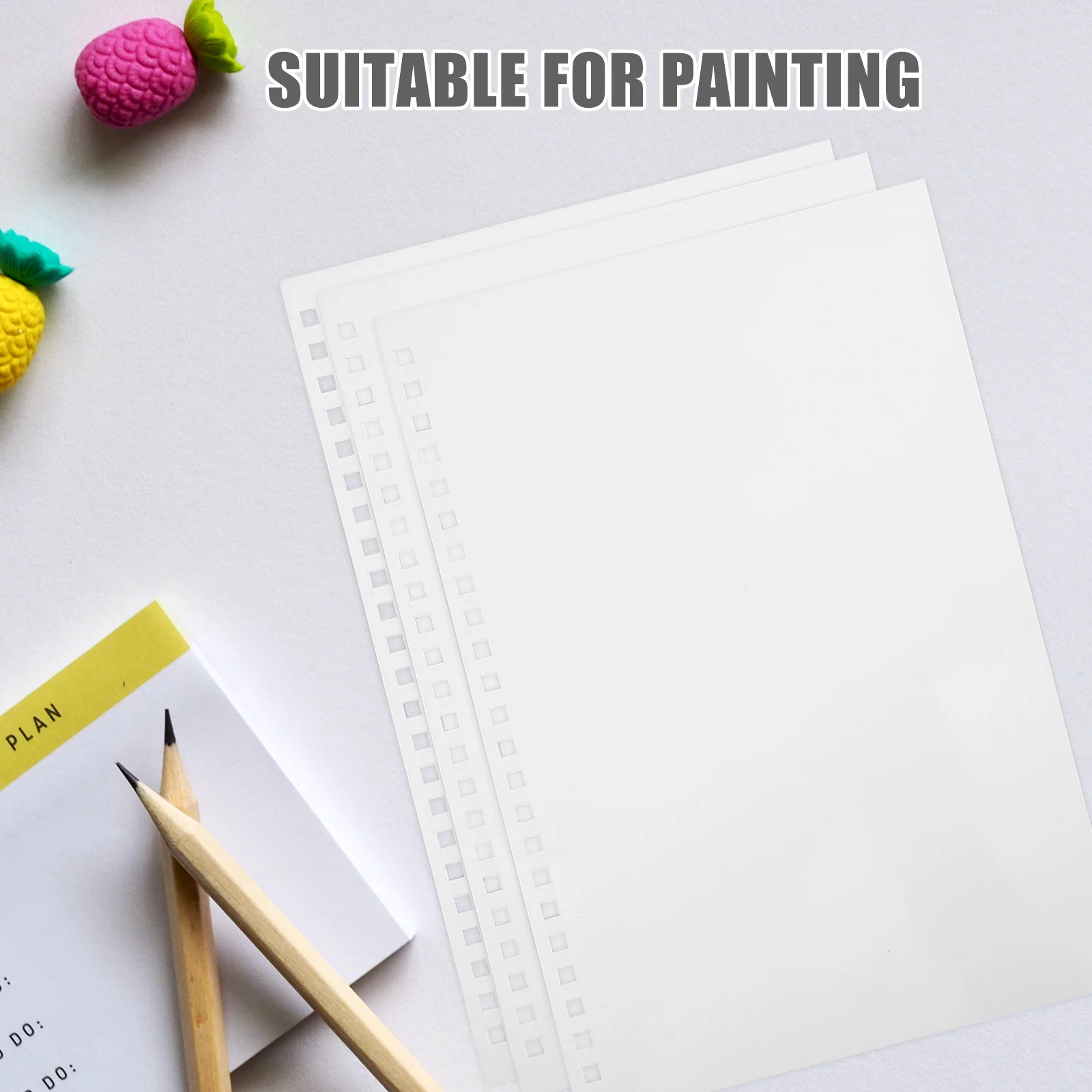 50 قطعة التقويم الفارغ الملء فضفاض ورقة ورقة الموثق دفتر الصفحات الداخلية ورق الرسم DIY بها بنفسك مذكرات رسم ملاحظة