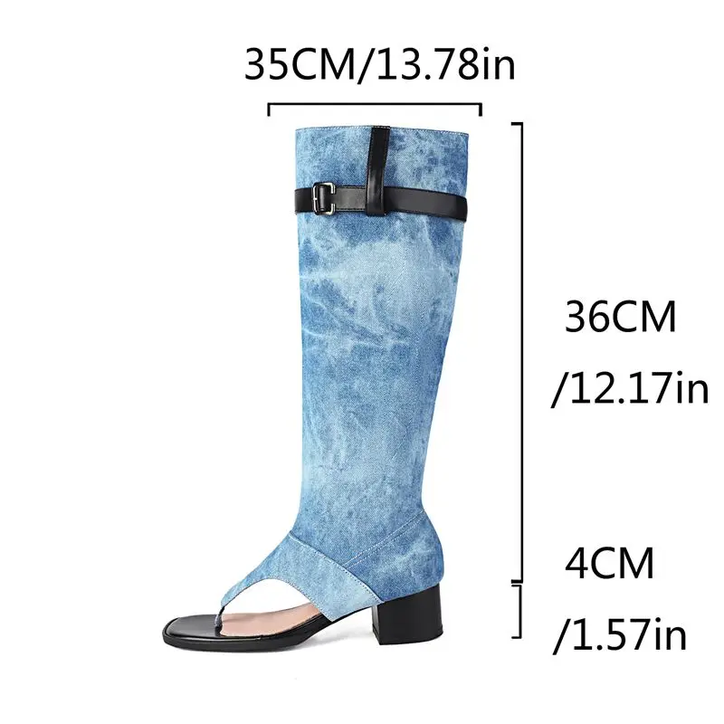 

Girseaby Модные женские сандалии с застежкой на носок и блочном каблуке 4 см, без шнуровки с пряжкой на ремне, большой размер 45, 46 47 48 Повседневная уличная обувь до середины икры