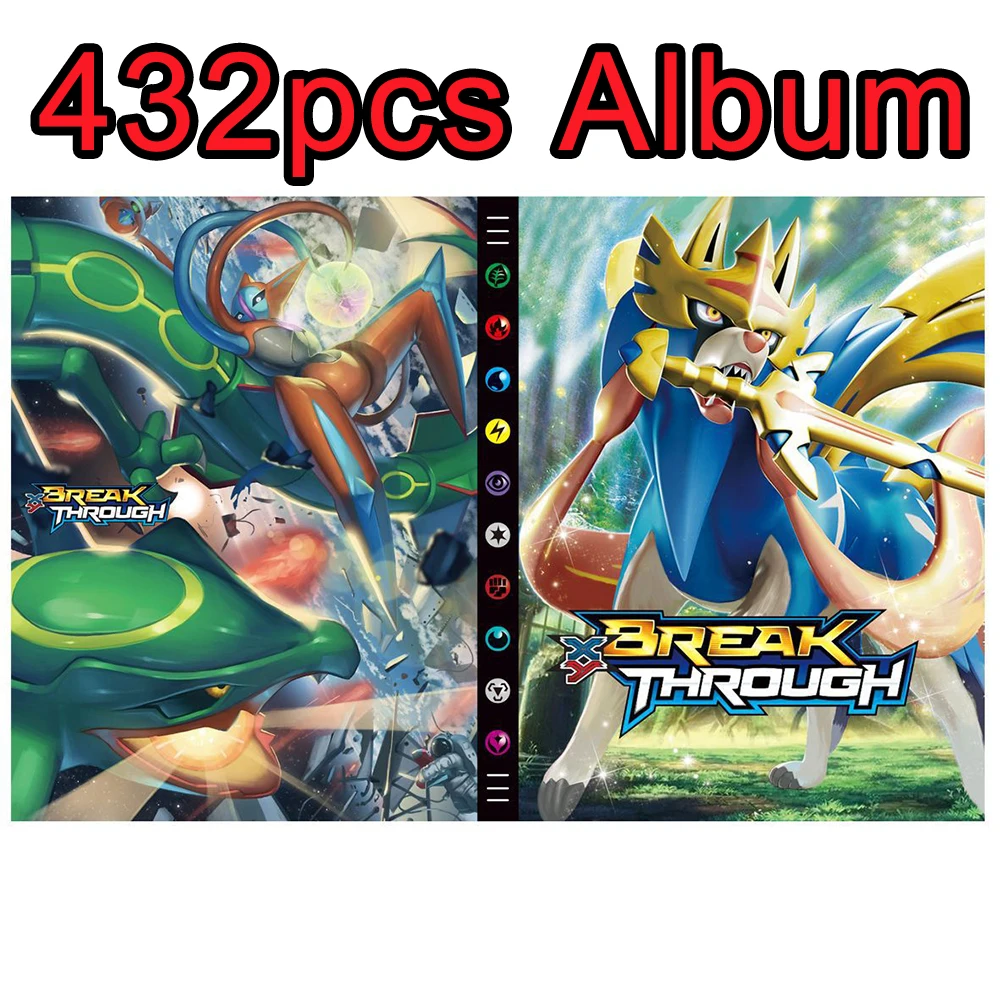 432Pcs Album Pokemon Cards Album Book Cartoon Anime Charizard Game Card VMAX GX EX Holder Collection Folder Kid Cool Toy Gift