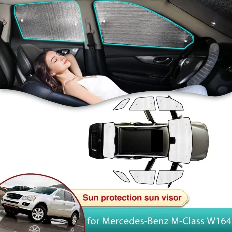 Car Sun Shade for Mercedes-Benz M-Class W164 ML 320 350 MK2 2006 2007 2008 2009 2010 2011 Auto Accessories Sunshade Windshield