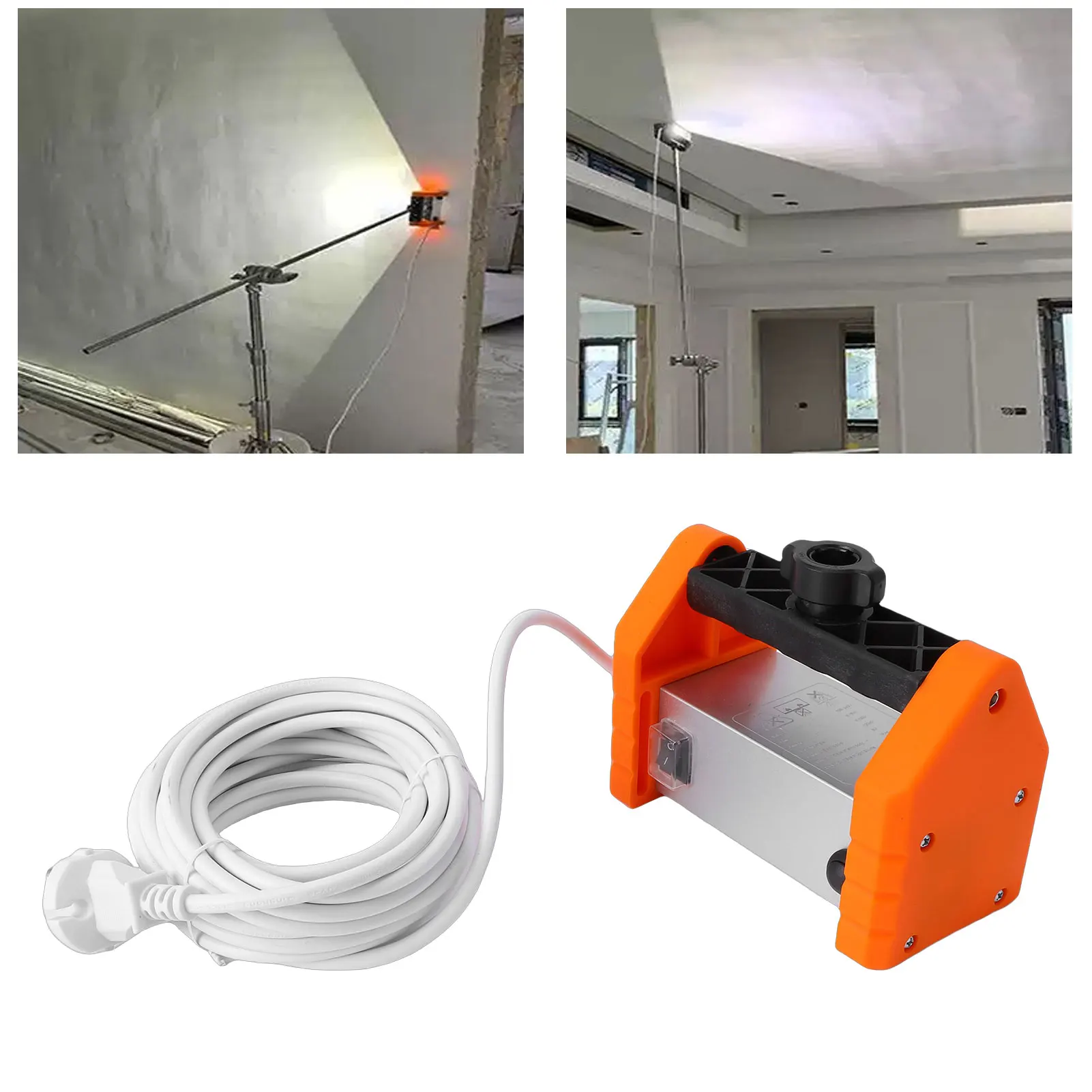 LED Wall Inspection Light Painter Developing Lamp for Drywall Painting Polishing Acceptance Orange Painter Developing Lamp