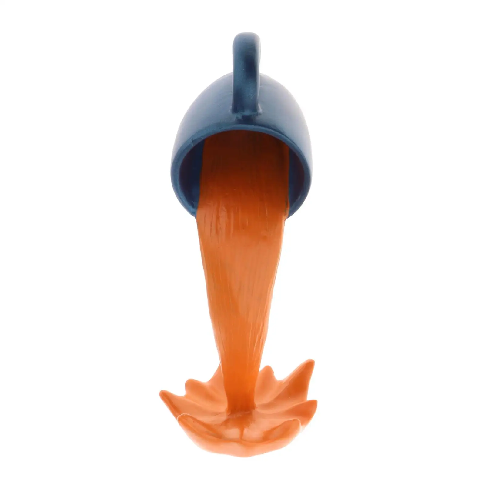 15cm Floating Spilling Coffee Cup Sculpture Kitchen Decor Pouring Splash Liquid Coffee Shop Countertop Ornaments