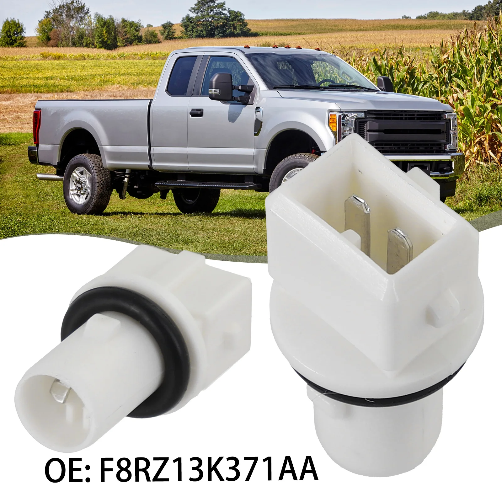 Auto Carrier Side Fender Markeringslys Socket F8RZ13K371AA For Ford F-250 F-350 Hvit Base Auto Reservedeler Blinklys Socket Lamp