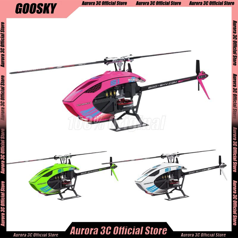 Goosky S1 Bnf/Rtf 3d 6ch Stunt Double Brushless Motor Drive Direct Helicopters Flybarless Aircraft Model Rc Airplane Kids Toys