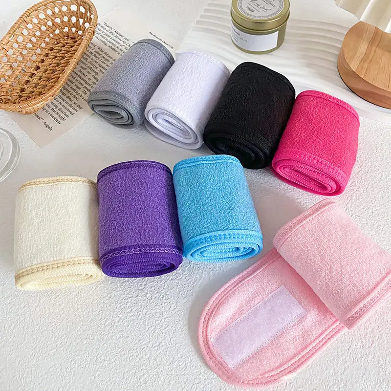 1pc Microfiber Polyester Facial Spa Headband Washing Makeup Cosmetic Shower Soft Women Hair Band