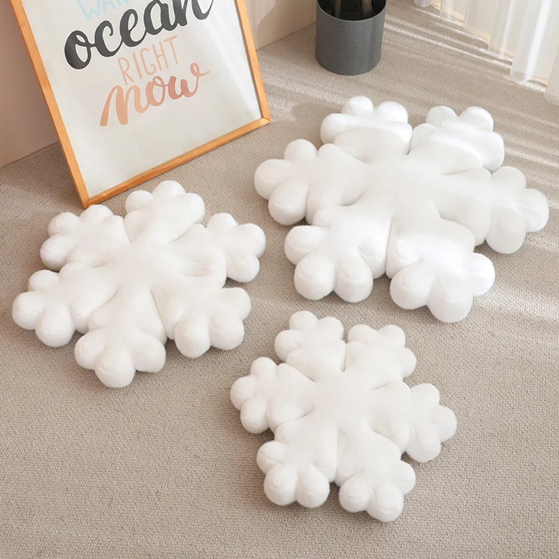 40/50/60 سنتيمتر جديد الإبداعية مضحك أفخم ندفة الثلج اللعب سوبر محشوة الثلوج وسادة الاطفال النوم المنزل أريكة سرير وسادة هدية للأطفال