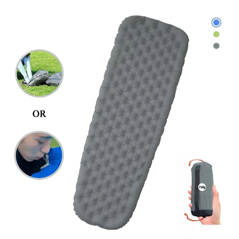 

Ultralight Self Inflating Sleeping Pad Camping Mat TPU Nylon Inflatable Camping Mattress Waterproof Air Mattress With Pump Sack