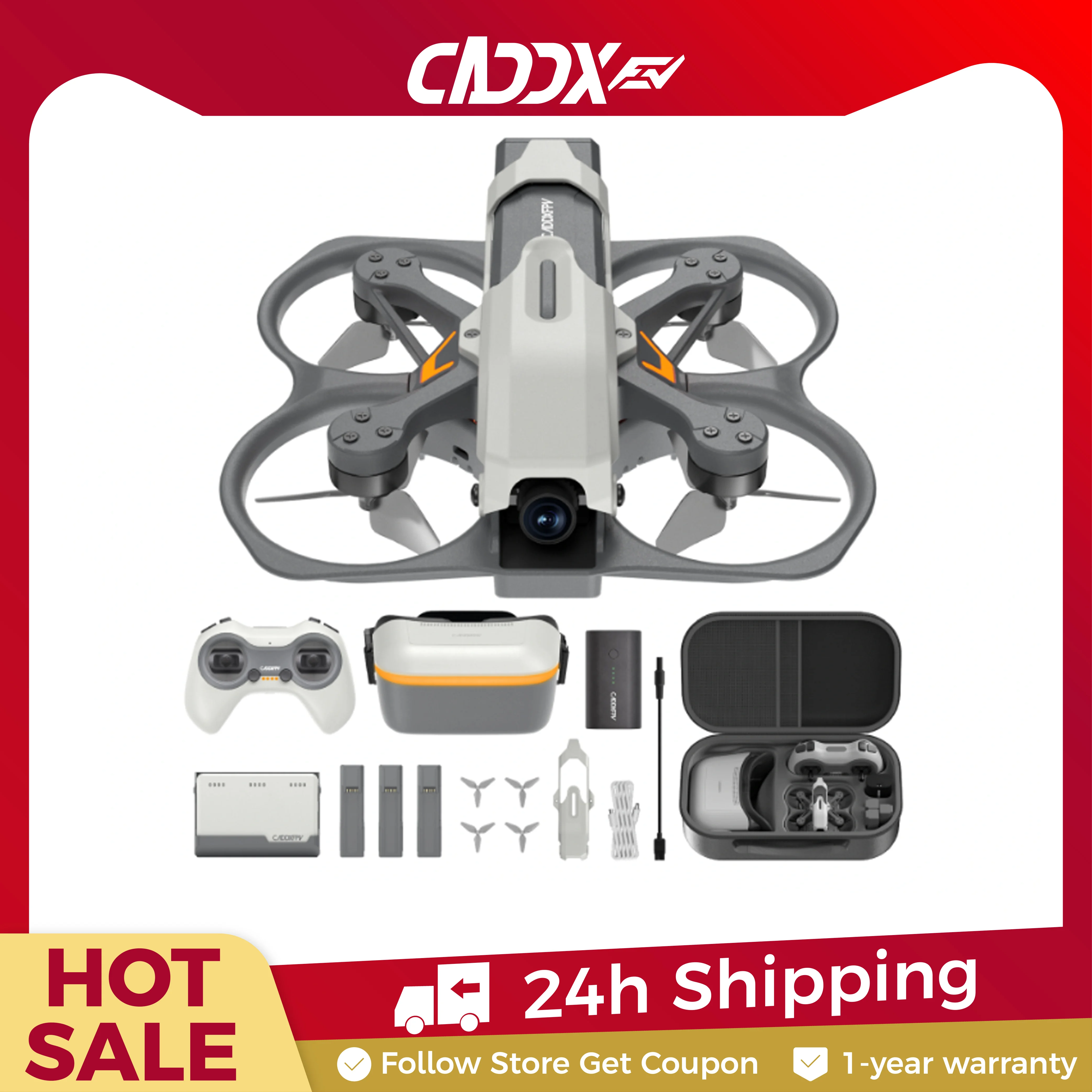 CADDXFPV Walksnail Protos FPV Kit Racing Drone Radio Transmitter Alink FPV Goggles Ascent HD RC Quadcopter Mini Drone