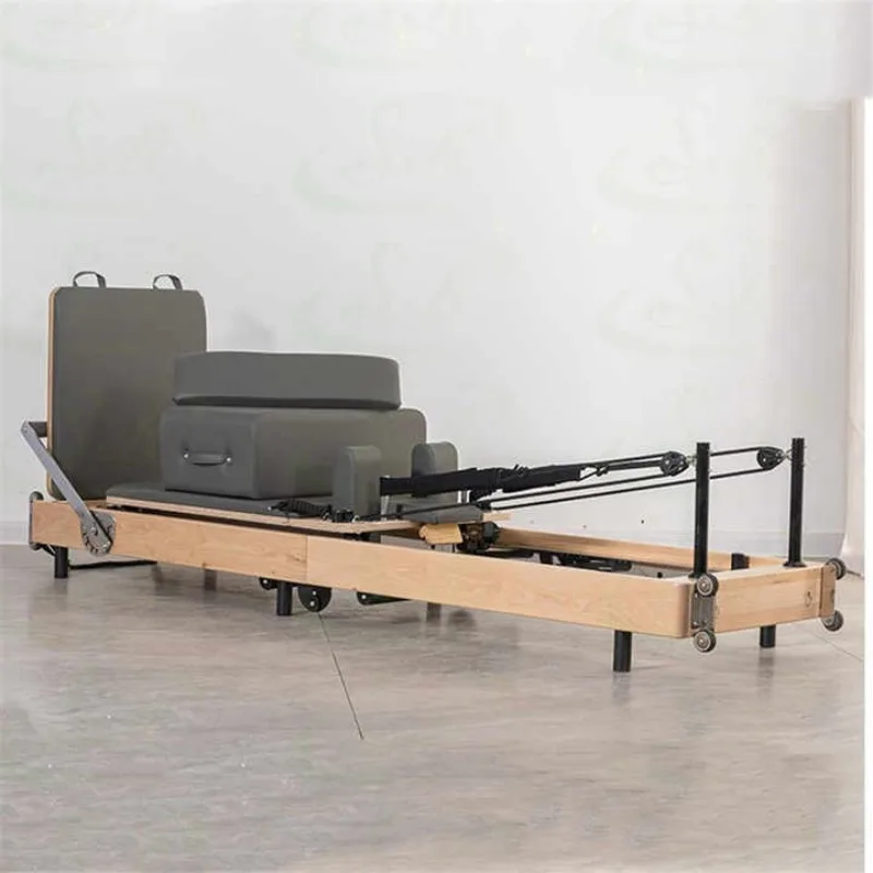 

YTYIN High Quality Oak Home Studio Portable Space Saving Custom Foldable Pilates Reformer