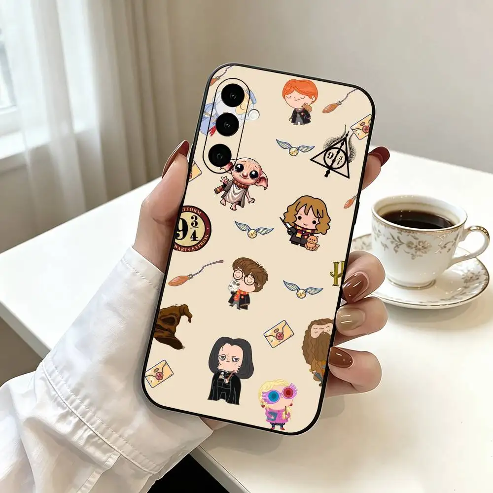 Magic H-Harry-es P-Potters W-Wand  Phone Case Black Silicone Soft For Samsung Galaxy A73,A72,A71,A70,A53,A52,A51 view 3