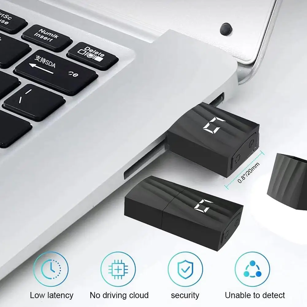 

Mouse Anti-sleep Device With Digtal Display Prevent Computer Screen Lock for PC Laptop Esports Equipment V3X2