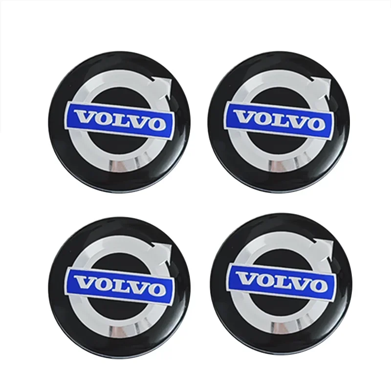 

4PCS 56MM automobile wheel hub sticker is suitable for Volvo S8LXC60XC90 wheel hub center cover labeling modified car sticker.