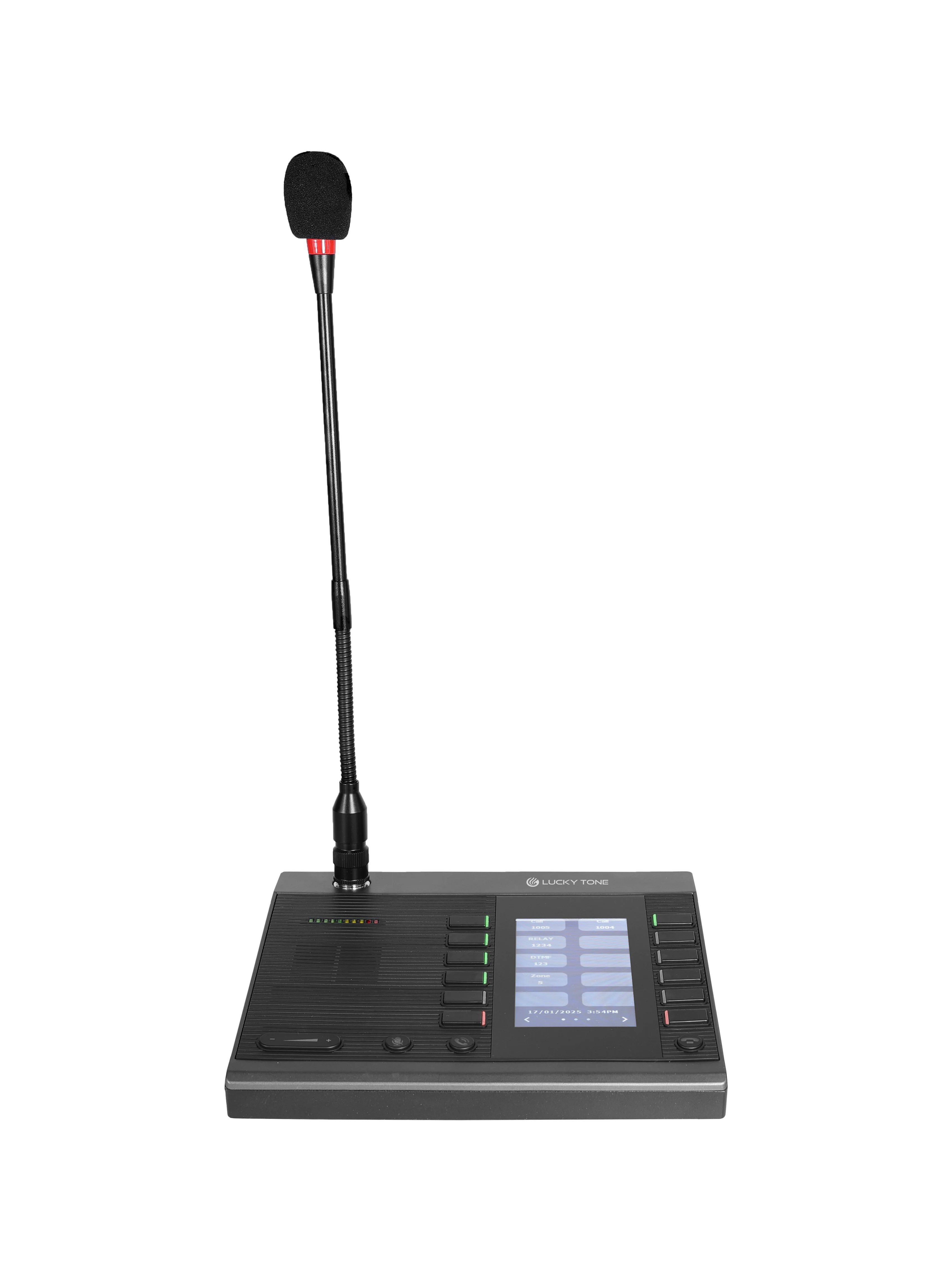 

V VOIP-M100 SIP Dispatch Console Microphone with 30 Programmable Keys for Power Grid Control Room in Reliable Dispatch Console