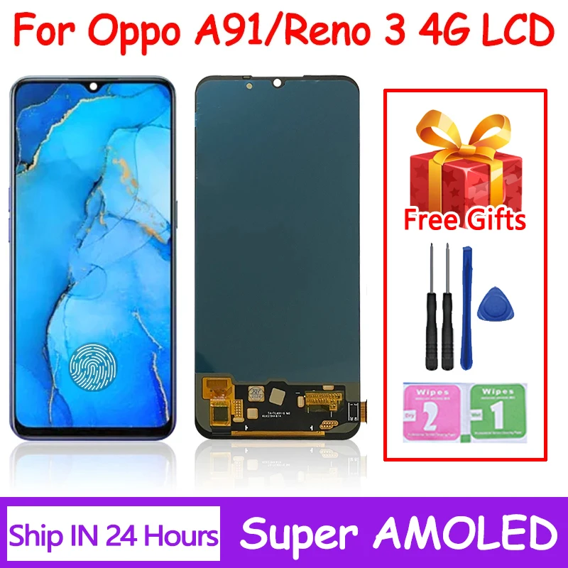 CANBOUN 6,4-дюймовый TFT/OLED для Oppo A91 PCPM00 ЖК-дисплей с цифровым преобразователем сенсорного экрана в сборе для Oppo Reno 3 Reno3 4G CPH2043 ЖК-дисплей CANBOUN 6,4-дюймовый TFT/OLED для Oppo A91 PCPM00 ЖК-дисплей с цифровым преобразователем сенсорного экрана в сборе для Oppo Reno 3 Reno3 4G CPH2043 ЖК-дисплей