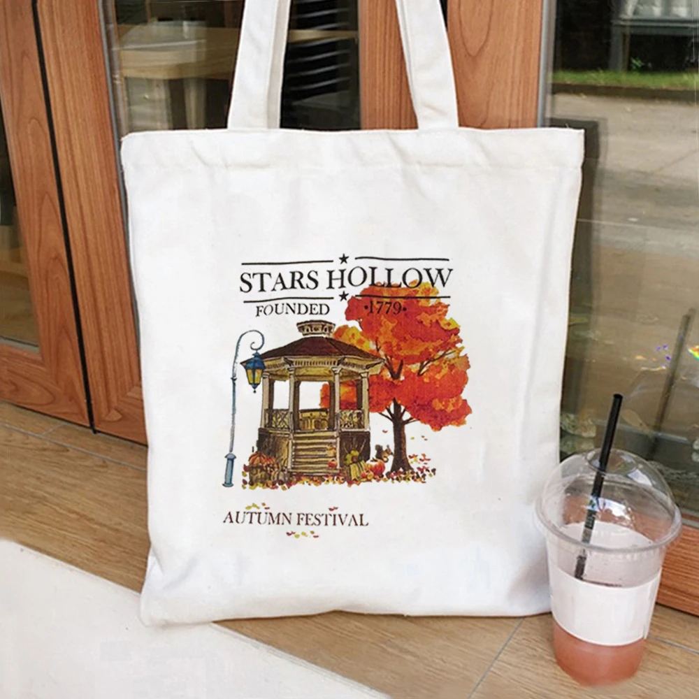 Stars Hollow Tote Bag, Gilmore Girl Tote Bag, Autumn Festival Tote Bag, Gilmore Girls Fall Tote Bag regali per Gilmore Girls