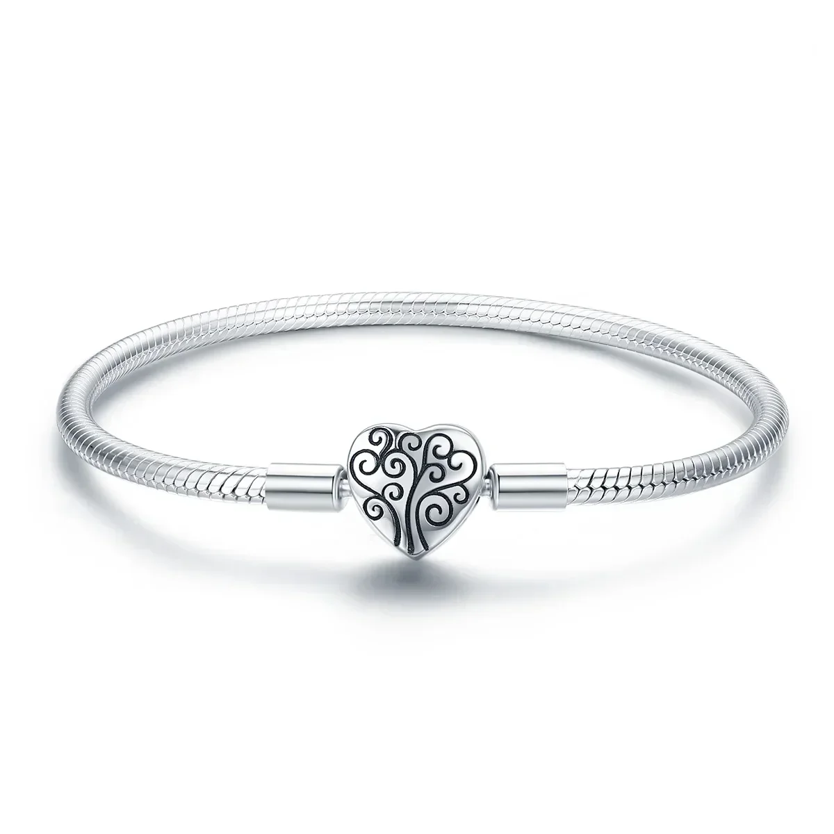 Sfb1 Zilveren Delicate Zirkoon Liefde Hartvormige Armbanden Voor Vrouwen Valentines Cadeau Bruiloft Sieraden