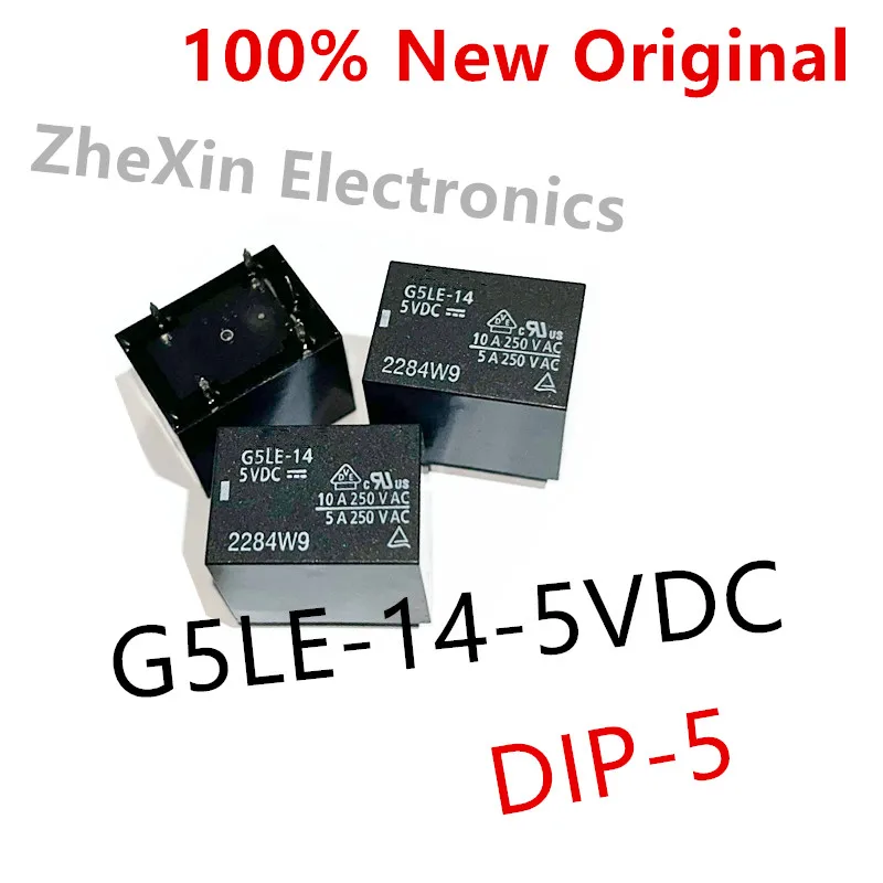 5-10PCS/Lot   G5LE-14-5VDC 、G5LE-14-12VDC 、G5LE-14-24VDC  DIP-5  New Power Relay   G5LE-14 DC24 、G5LE-14 DC12 、G5LE-14 DC5
