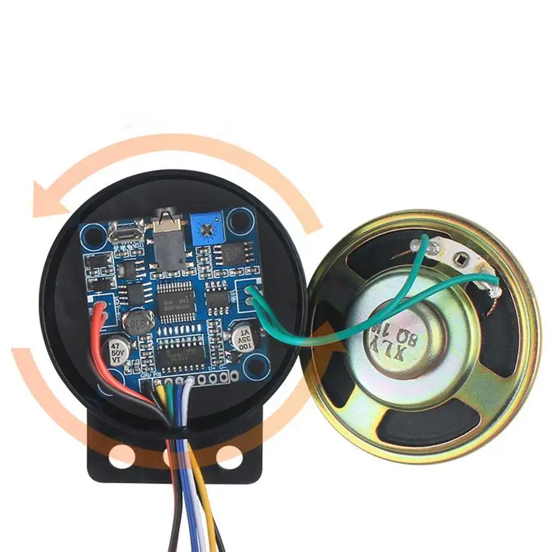 Multifunction 4 Channel Voice Speaker Prompter Sound Alarm Reverse Siren Buzzer Alarm Horn Beep 12 24v Car Start Voice