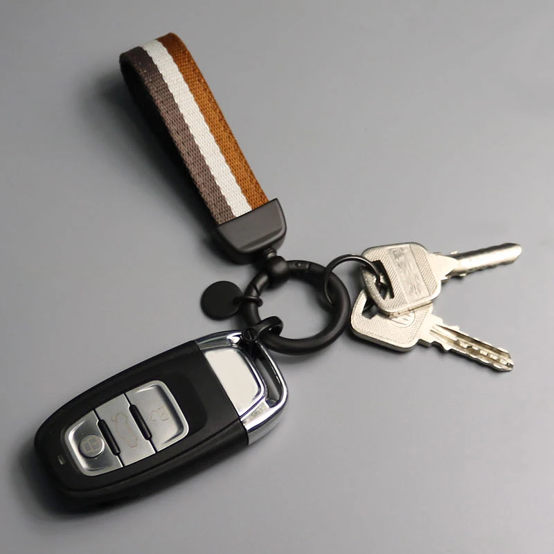 Luxury Lambskin Car Key Chain, High-Quality Gift