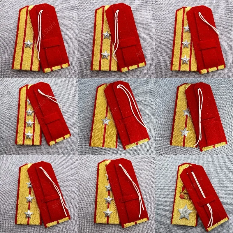 The Type 55 Epaulettes Soviet Style Epaulet Chinese People's Liberation Armed Shoulder Mark Board Marshal School Officer PAL