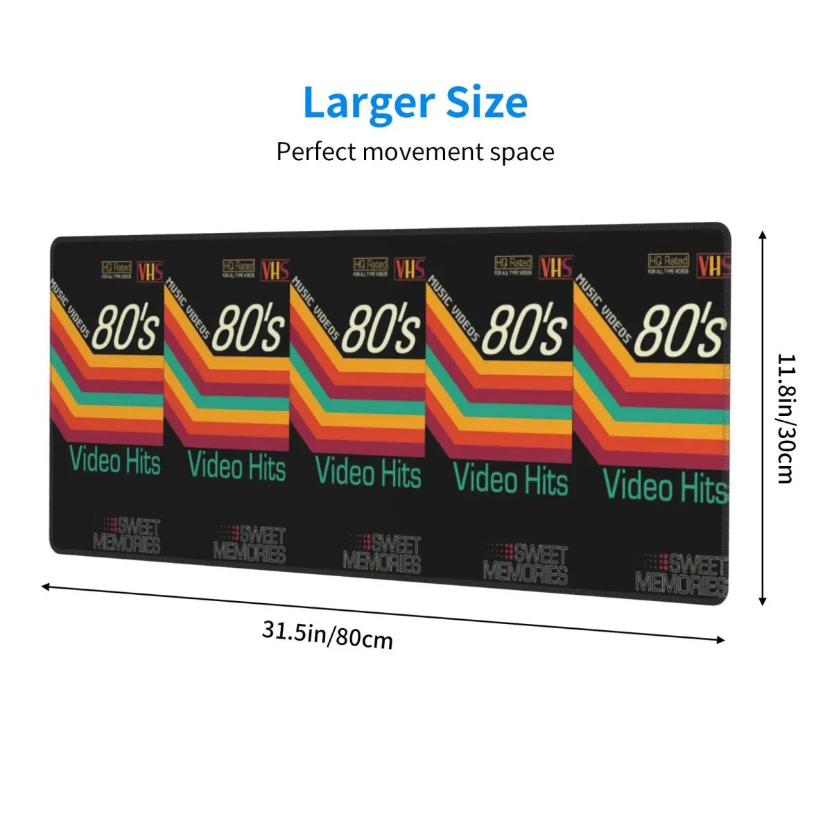 Large Mouse Pad Retro Music Video Cassete VHS Gamer PC Laptop Mats Keyboard Carpet Computer Gaming Office Accessories Desk Mat