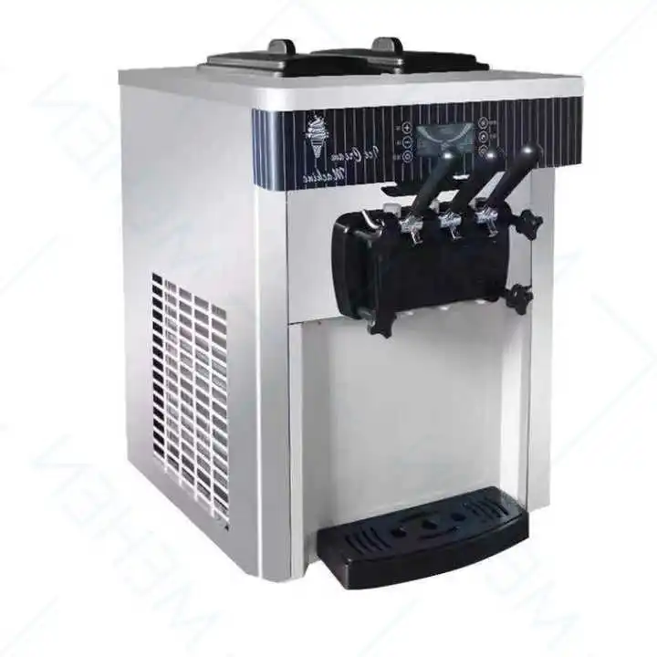 Professional Commercial Stainless Steel Soft Serve Ice Cream Machine 50-150kg Capacity For Sale