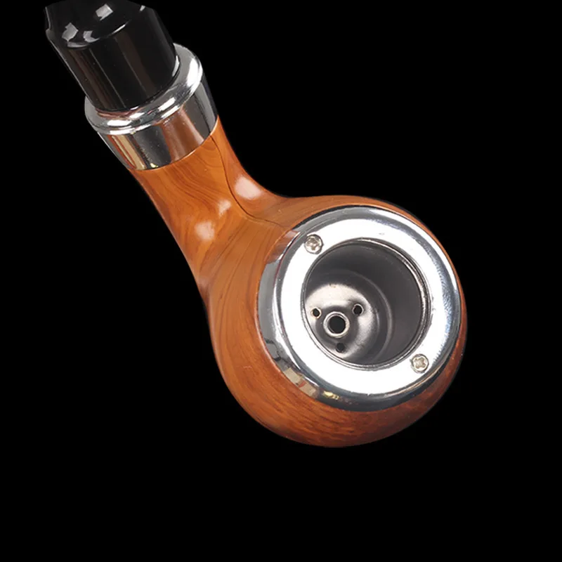 Detachable Wooden Mini Tobaccos Pipe Classical Portable Hand-made Wood Tobaccos Cigarettes Cigars Pipes Birthday Present for Men